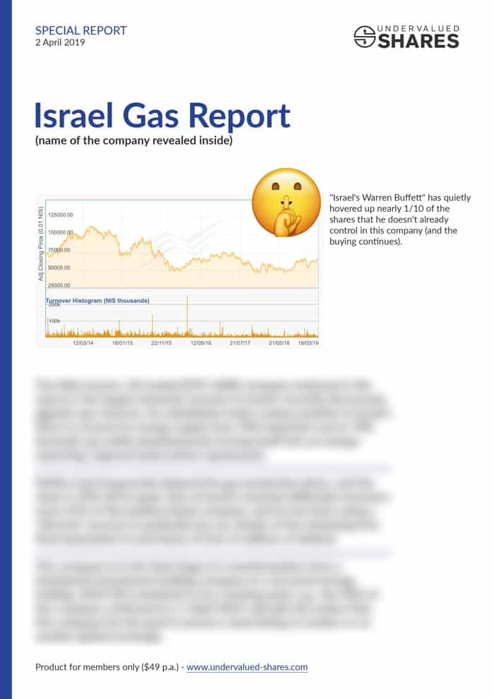 Israel Gas Report cover