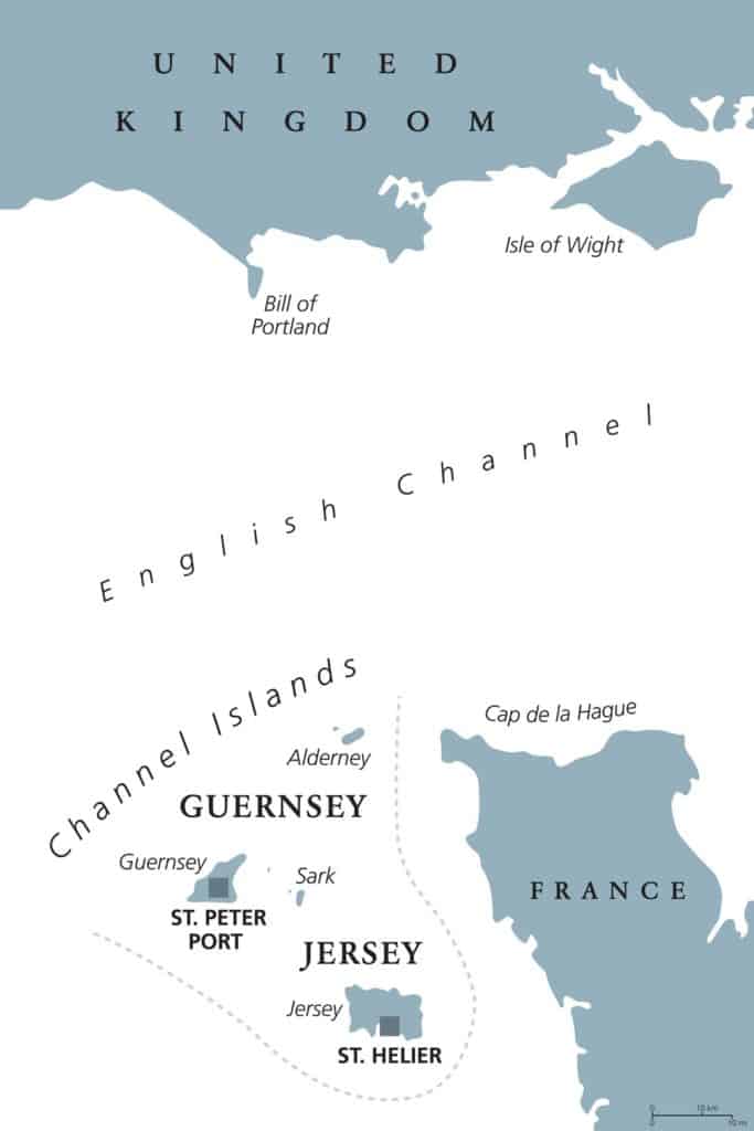 Channel Islands map