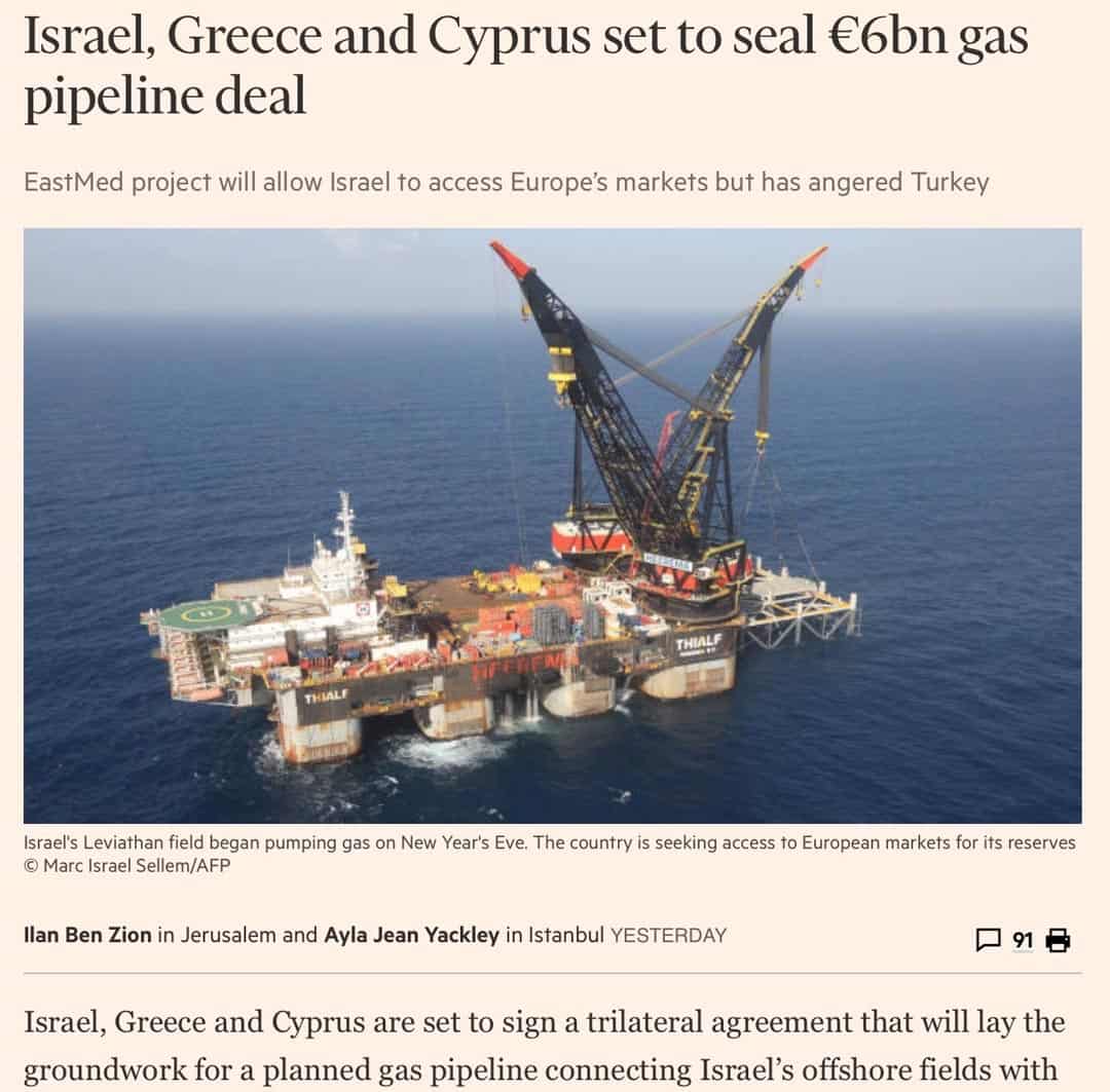 Financial Times gas pipeline deal