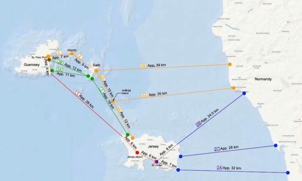 Map links Channel Islands