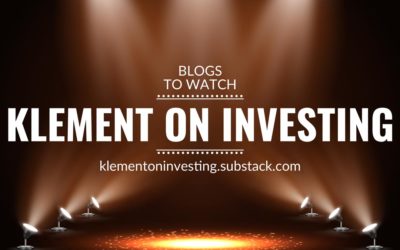 Blogs to watch (part 5): Klement on Investing