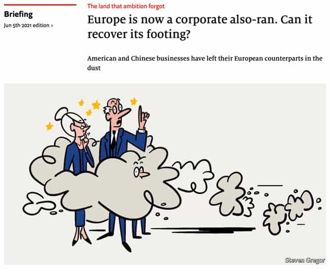 Europe is now a corporate also-ran