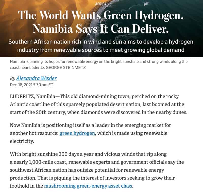 The world wants green hydrogen