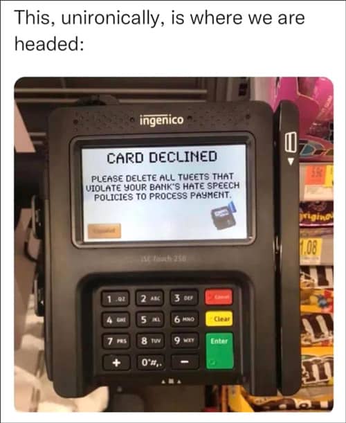 ATM card declined