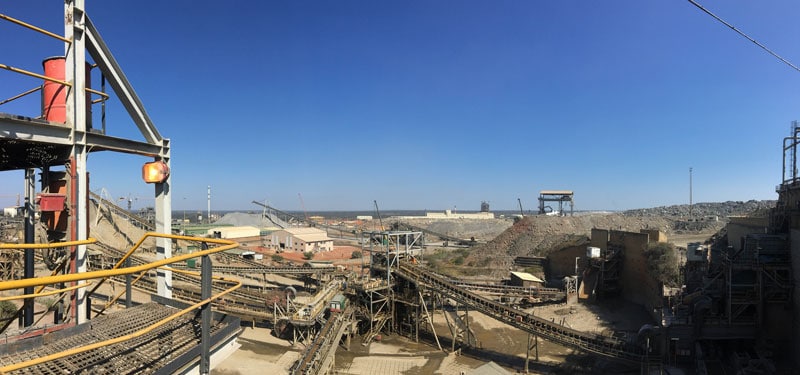 The vast Kansanshi mining operation in Zambia