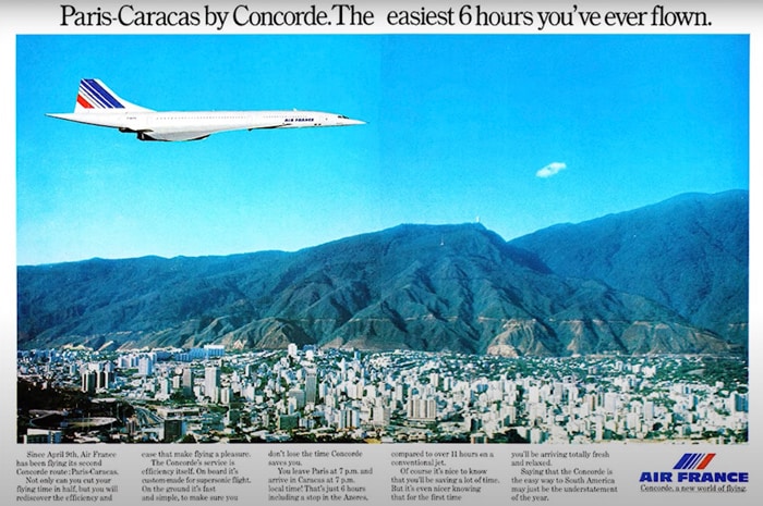 Paris Caracas by Concorde