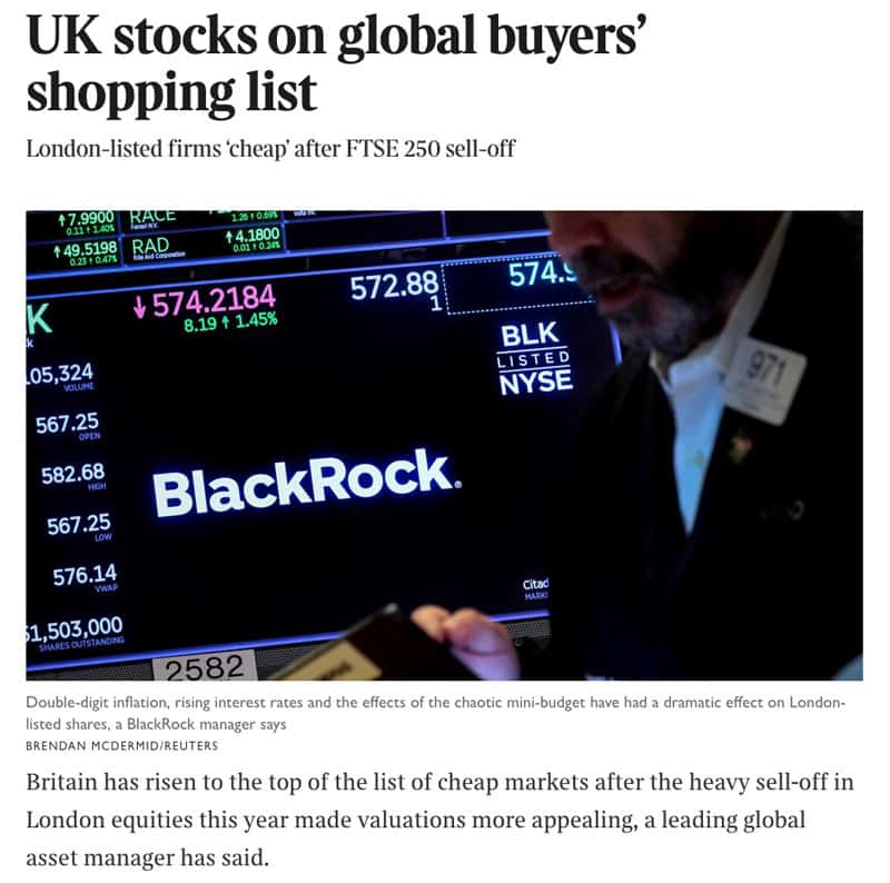 UK stocks on global buyers' shopping list