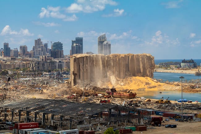 The 2020 explosion in Beirut's harbour