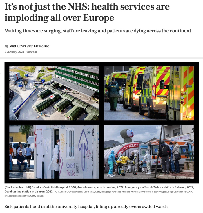 Health services are imploding all over Europe