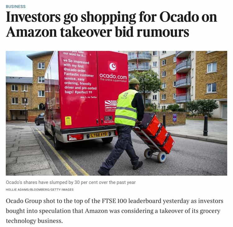 Investors go shopping for Ocado