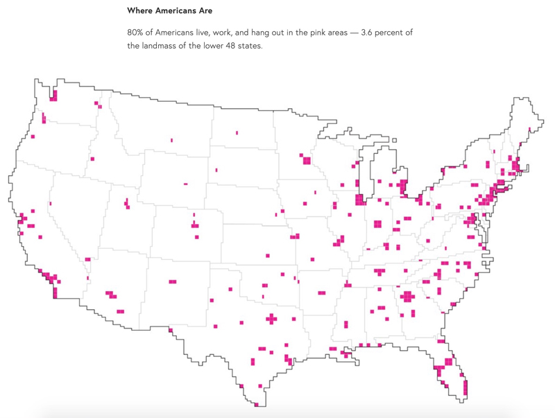 Where Americans are