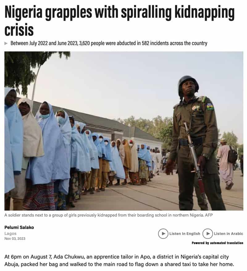 Nigeria's kidnapping crisis