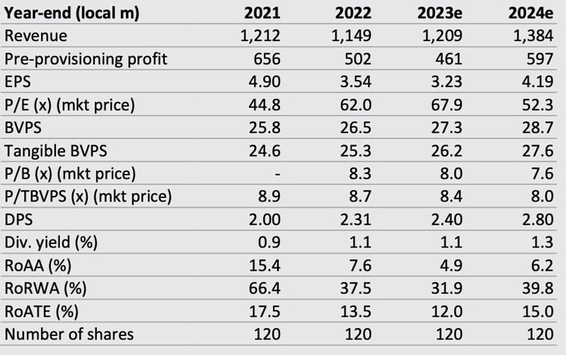 Earnings estimates 2024