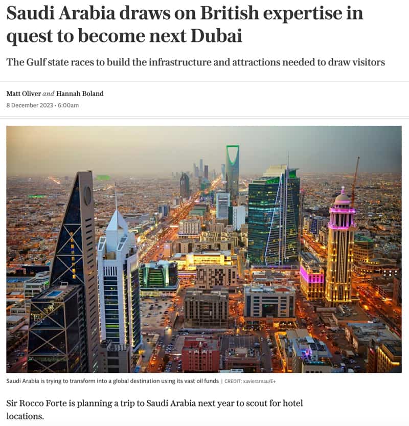 Saudi Arabia to become next Dubai