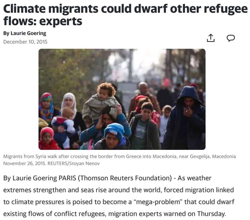 Climate migrants