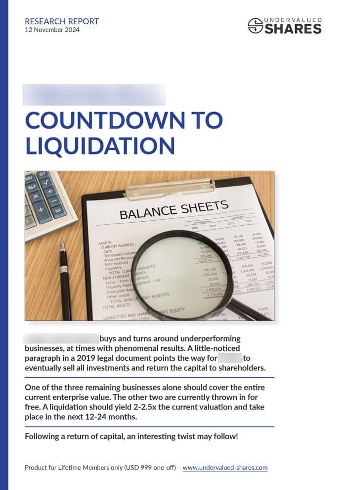 2-2.5x from an investment holding liquidation