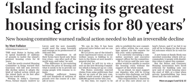Island facing housing crisis
