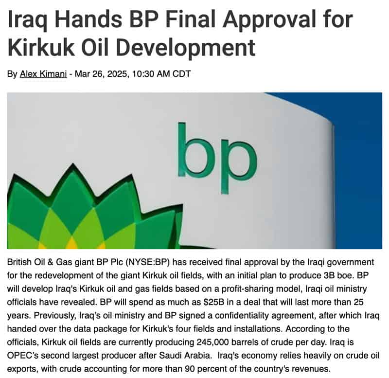 Iraq Kirkuk Oil