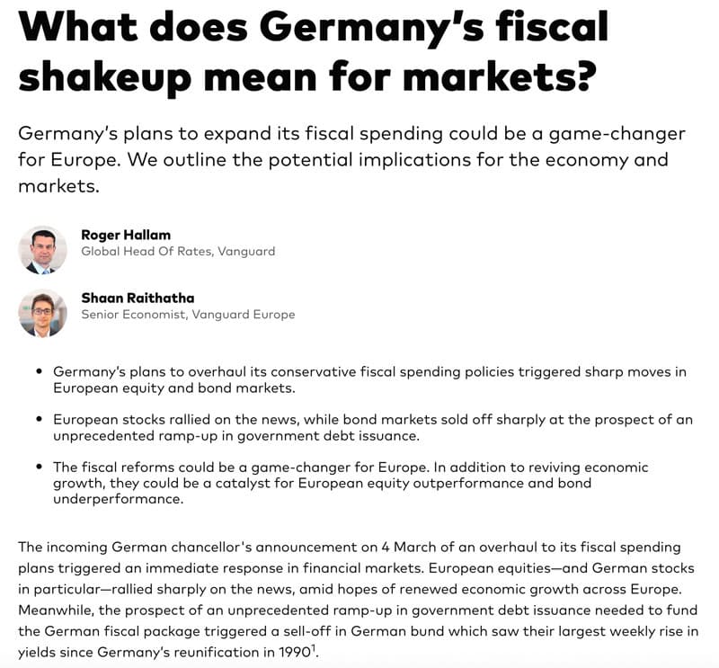 What does Germany's fiscal shakeup mean for markets?