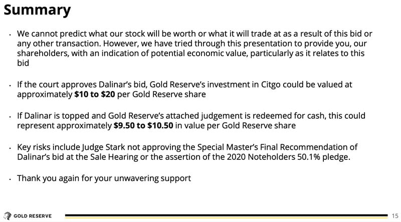 Source: Gold Reserve investor presentation (10 July 2025)