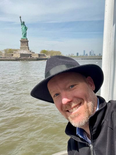 Yours truly getting into the New York vibe