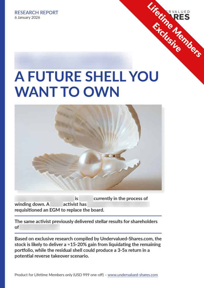 Capital return and reverse-merger candidate