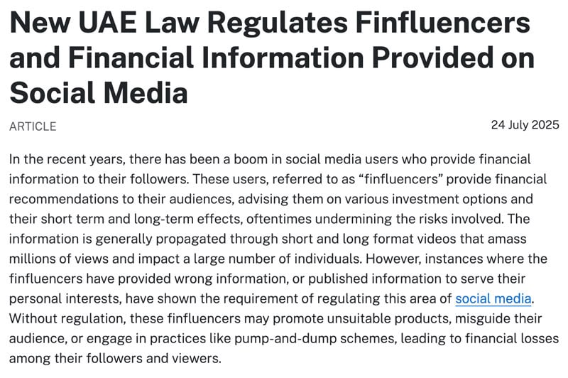New UAE law